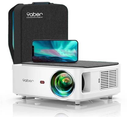 YABER V6 WiFi Bluetooth 8500 Lumen Upgrade Full HD Native 1920 X 1080P Projector (8500 lm / Wireless / Remote Controller) Portable Projector