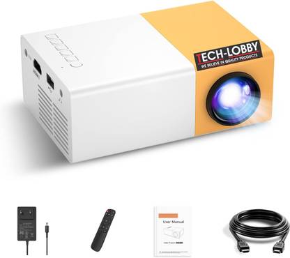 TECH-LOBBY 4000 LUMENS PROJECTOR (4000 lm / Remote Controller) Portable Projector