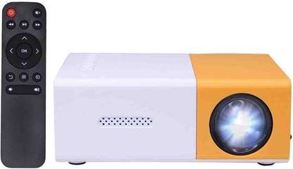 Jaaro Full HD Mini Built- In Speaker Projector For Home Theatre & Travelling (600 lm / Remote Controller) Portable Projector