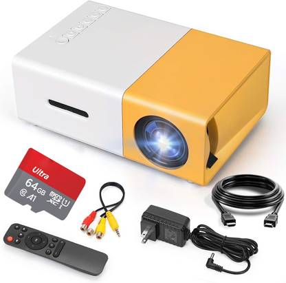 हेस्पा HD Film Projector For Home Theatres With 64GB Memory Card पोर्टेबल प्रोजेक्टर