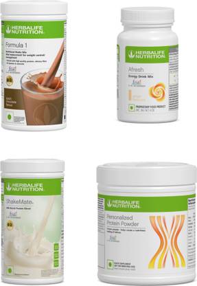 Herbalife Nutrition F1 SHAKE MIX-DUTCH CHOCOLATE,SHAKE MATE.PROTEIN POWDER AND GINGER (PACK OF 4) Protein Shake