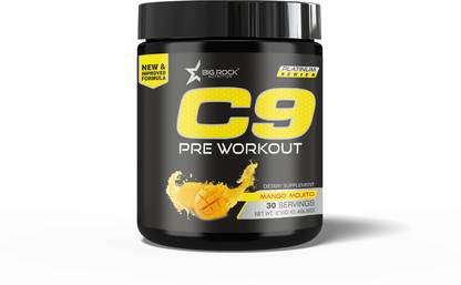 BIG ROCK NUTRITION C9 Extreme Rock Pre Workout ( Mango, 210G ) | Energy Booste Pre Workout