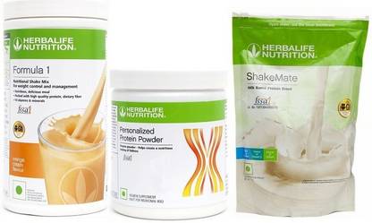 HERBALIFE FORMULA 1 ORANGE FLAVOUR 500G+PP200G+SHAKEMATE 500G PROTEIN SHAKE Protein Shake