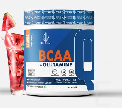 QUENCHLABZ BCAA + Glutamine - Muscle Recovery Supplement BCAA