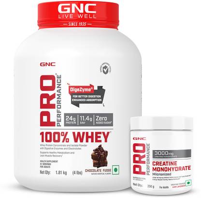 GNC Pro Performance 100% Whey + Creatine Monohydrate Combo Creatine