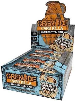 Grenade Carb Killa High Protein and Low Carb Protein Bar,60gm,Pack of 12 Protein Bars