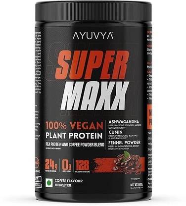 Ayuvya SuperMaxx Advanced Ayurvedic Plant Protein Powder For Muscle Mass Growth Plant-Based Protein