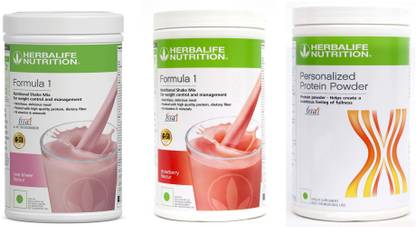HERBALIFE FORMULA1 ROSE KHEER + STRAWBERRY + PROTEIN POWDER 400 GRAM Protein Blends