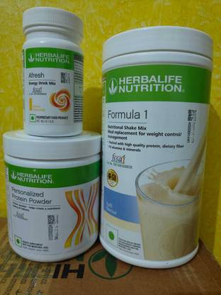 HERBALIFE FORMULA 1 WEIGHT LOSS COMBO KULFI SHAKE AFRESH LEMON & PARTEIN POWDER 200GM Protein Shake