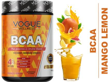 vogue Wellness Advanced BCAA Supplement Powder for Muscle Recovery & Endurance Pre Workout