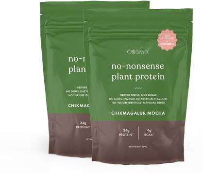 COSMIX No-Nonsense | Organic Rice & Pea Isolate| 24g Protein/Serving| Vegan|Gluten Free Plant-Based Protein