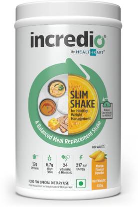 Incredio Slim Shake for Weight Management, Meal Replacement Shake Protein Shake