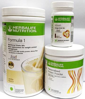 HERBALIFE Nutrition Vanila Shake Protine Powder 200g & Elachi Afresh 50g Plant-Based Protein
