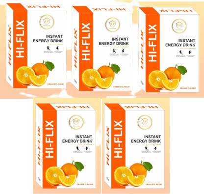 IGPMEDIVENTURES HI-FLIX ENERGY DRINK POWDER for Instant energy & Hydration,boosts immunity,5PCS Energy Bars
