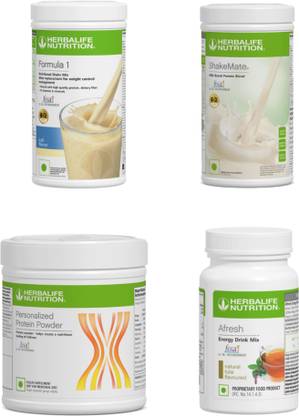 Herbalife Nutrition F1 SHAKE MIX-KULFI.SHAKE MATE.PROTEIN POWDER AND TULSI (PACK OF 4) Protein Shake