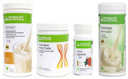HERBALIFE FORMULA1BANANA 500 G PROTIEN 200 G ENERGY DRINK TULSI 50 G SHAKEMATE 500 G Plant-Based Protein