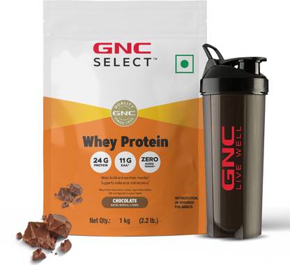 GNC 100% Whey Protein Powder With Free Shaker Whey Protein