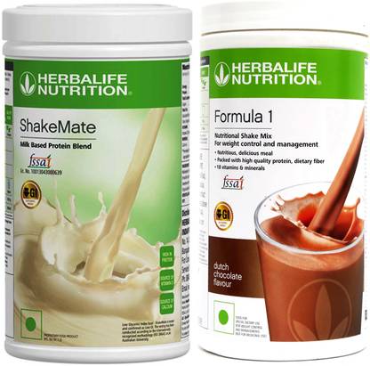 HERBALIFE Weight loss Combo ShakeMate with Formula 1 Chocolate flavor (1000 gm) Protein Shake
