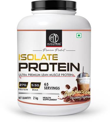 Muscle Trail 100% Whey Isolate Protein, Ultra Premium Lean Muscle Protein (cappuccino) Whey Protein