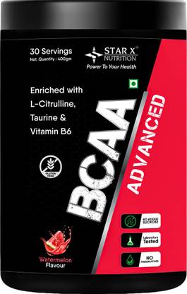 Star X nutrition BCAA ADVANCED - Vitamin B6, L-Glutamine & L-Citrulline, BCAA