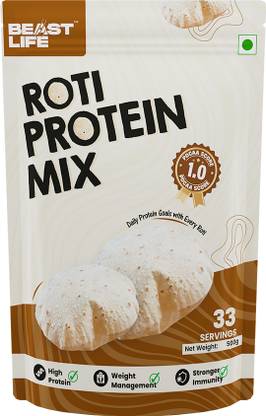 BeastLife Roti Protein Mix | For All Ages | Make Roti’s Protein Rich | Plant-Based Protein