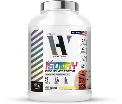 healthway ProSeries Pro Iso Way, 57 Servings, 2Kg, Malai Kulfi Flavour Whey Protein