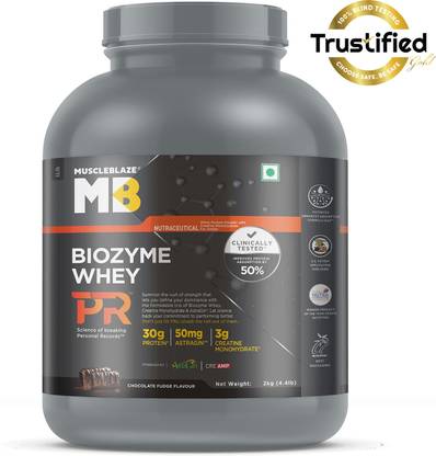MUSCLEBLAZE Biozyme Whey Protein PR with Creatine Monohydrate & AstraGin Whey Protein