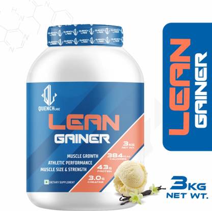 QUENCHLABZ Lean Gainer | Build Muscle and Stay Lean with Expert Nutrition Weight Gainers/Mass Gainers