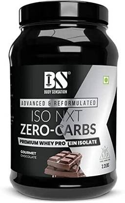 BODY SENSATION ISO-NXT Zero Carbs Premium Whey Protein Isolate (Pista Badam,2.2 lbs) Casein Protein