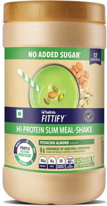 Saffola Fittify HI-Protein Weight Loss Shake | 12 Servings Whey Protein