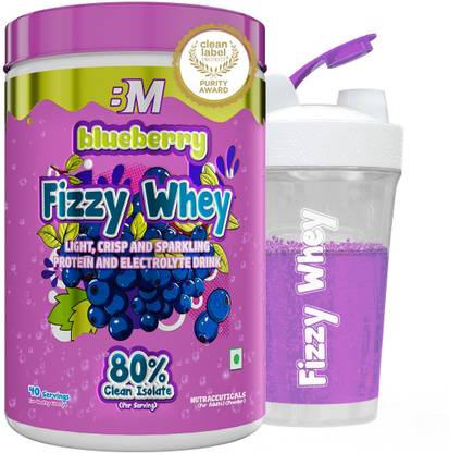 Fizzy Whey Clear Whey Protein Isolate + Electrolytes |80% Protein 0g Lactose, 0 Added Sugar Whey Protein