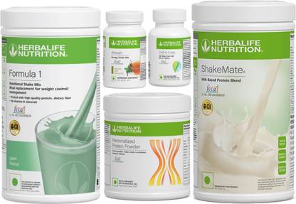Herbalife Nutrition Formula 1 Shake Afresh Energy Drink Protein 200 g Shakemate Cell u loss Tablets Protein Shake