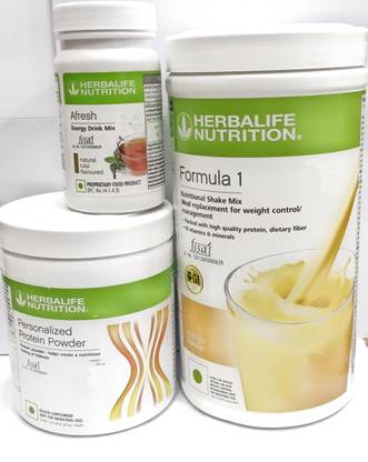 HERBALIFE Formula1 Mango 500g Protine Powder 200g & Tulshi Afresh 50g For Waight Loss Plant-Based Protein