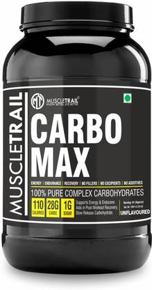 Muscle Trail Carbo Max |100% Pure Complex Carbohydrates| 110 Calories, 1g Sugar, 28gm Carb Blend