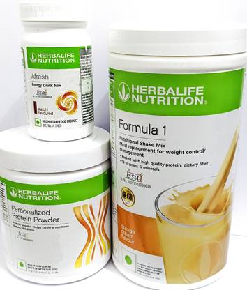 HERBALIFE Formula1 Orange 500g Protine Powder 200g & Elachi Afresh 50g Plant-Based Protein