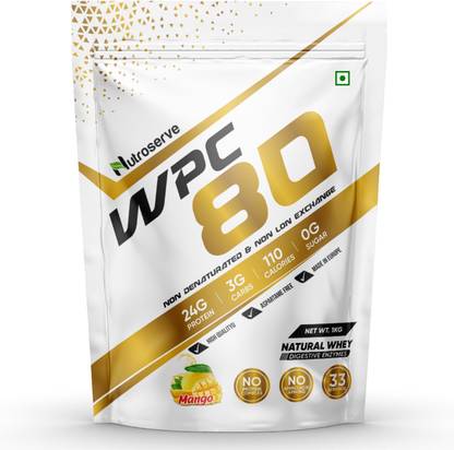 nutroserve WPC 80 Whey Protein for Bulk | Mass Gainer | Weight Gainer Whey Protein