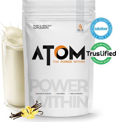 AS-IT-IS Nutrition ATOM Whey Protein 2kg with Digestive Enzymes | USA Labdoor Certified for Purity Whey Protein