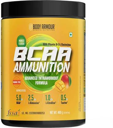 Bodyarmour BCAA Ammunition With Vitamin B-6&Electrolytes|| Advanced Intraworkout Formula| BCAA