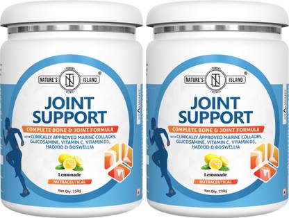 Nature's island Collagen Bone Joint Formula with Vitamin D3,Glucosamine,Boswellia & Hadjod,combo Protein Blends