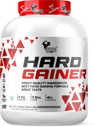 Muscle Weapon Hard Gainer With Complex Carbs, High Protein & Digestive Enzymes Weight Gainers/Mass Gainers