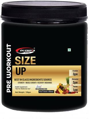 Olympia Nutrition size up Pre Workout