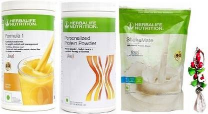 HERBALIFE Weight Loss Combo Pack Formula 1 MANGO + personalized protein powder + SHAKEMATE Plant-Based Protein