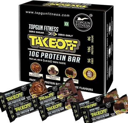 JETSPEED FITNESS TAKEOFF- Protein Bars/ Zero Sugar/ 6 Bar/ 3 Flavors/ 10G Protein Per Bar/ Whey Protein