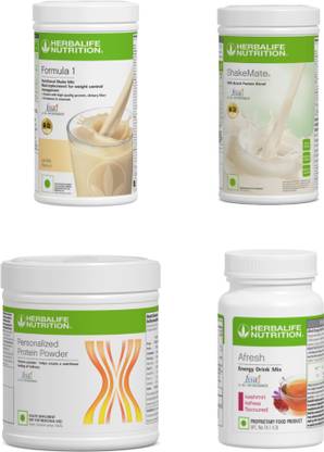 Herbalife Nutrition F1 Shake Vanilla , Small Protein Powder, ShakeMate , Afresh - Kashmiri Kahwa Protein Shake