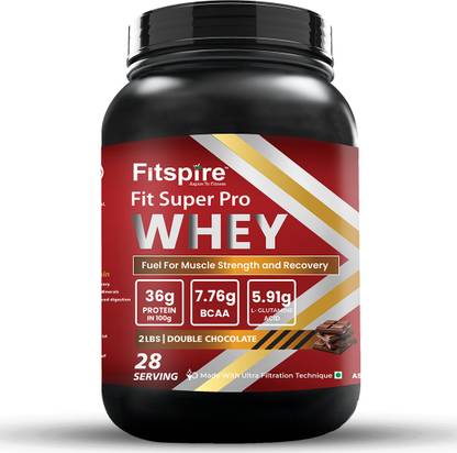Fitspire Super Pro Whey Protein | 36g Protein | 7.8g BCAA | Whey Protein