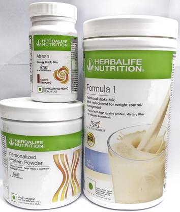 HERBALIFE Formula1 Kulfi Flavor 500g Protine Powder 200g & Elachi Afresh 50g Protein Shake