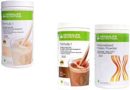 HERBALIFE Formula 1 Shake VANIILA+CHOCOLATE Protein Powder 400 Gram Protein Shake