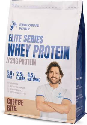 EXPLOSIVE WHEY Elite Series Whey Protein Trusted by M.S. Dhoni and Kedar Jadhav Whey Protein