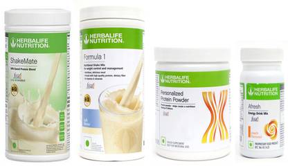 Herbalife Nutrition FORMULA1 KULFI PROTIEN POWDER200GSHAKEMATE 500 GRAM AFRESH PEACH 50 GRAM Protein Shake