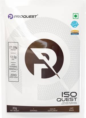 PROQUEST Iso Quest Whey Protein Isolate|Low Fat 27g Protein|Added Probiotics & Digezyme® Whey Protein